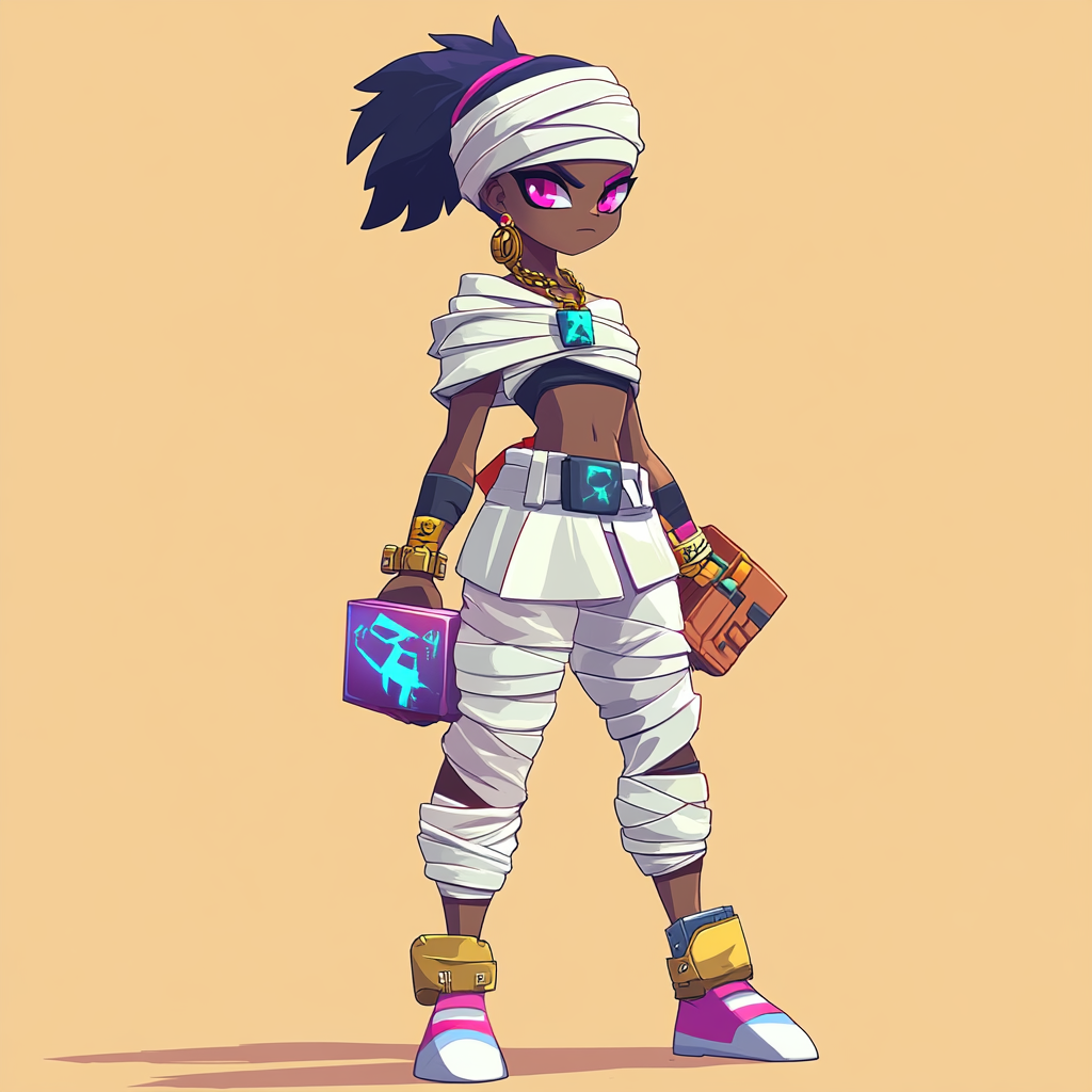 Mummy-inspired Brawl Stars character with modern twist