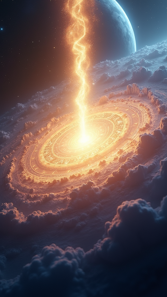 Mystical Cosmic Energy Convergence Around Earth