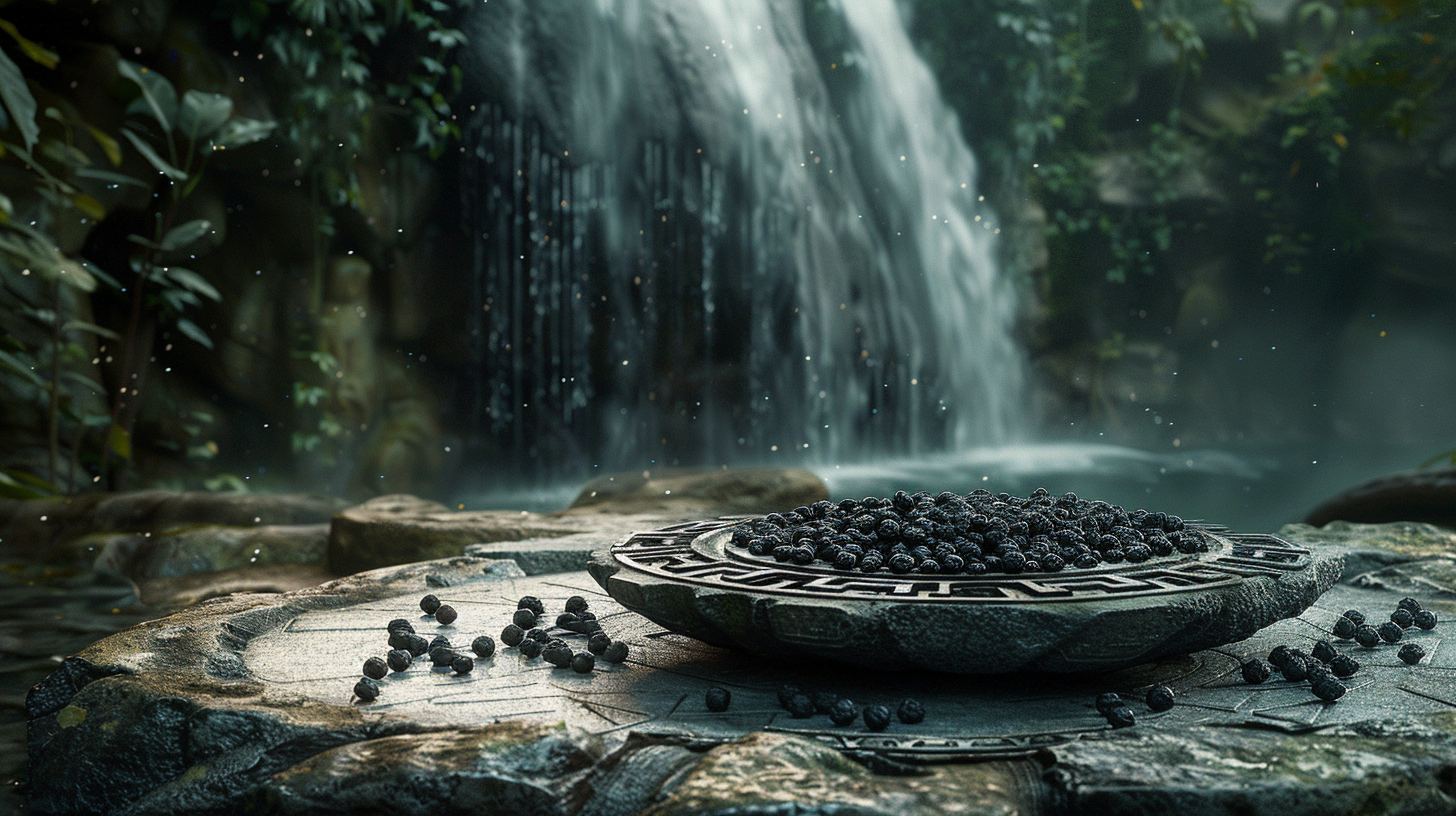 Mystical Kampot Peppercorns on Celestial Altar