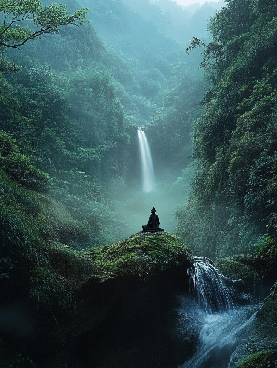 Mystical Taoist Elder in Serene Forest