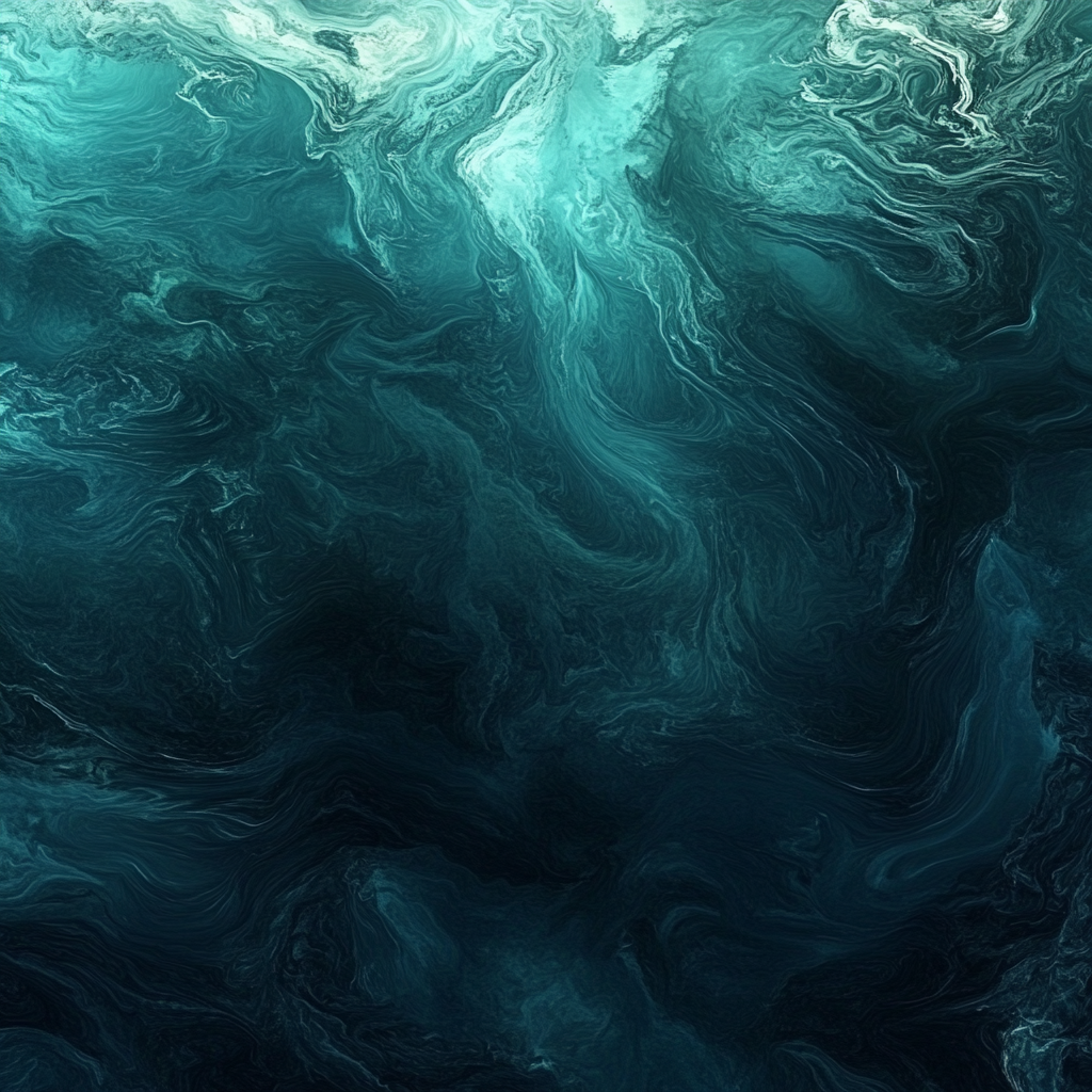 Mystical ocean background with swirling water patterns