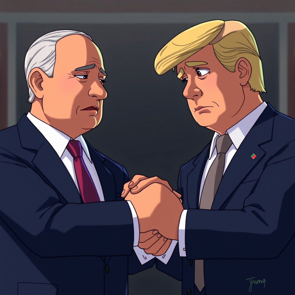 Netanyahu and Trumpet Crying Together