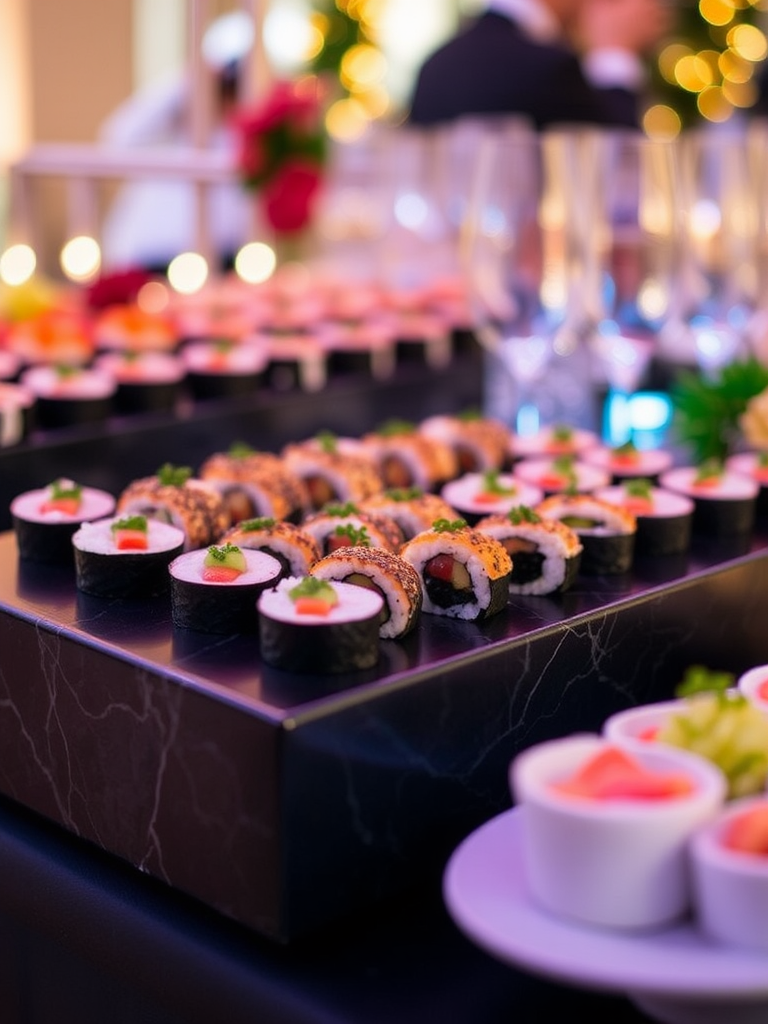 Office Christmas Party in Oslo with Sushi Catering