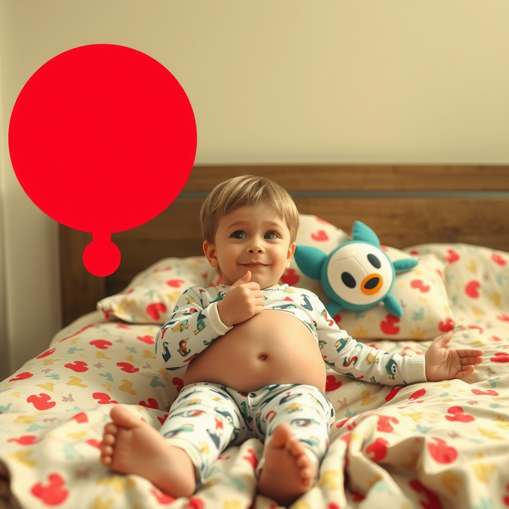 Older Brother Pranks Younger with Expanding Belly