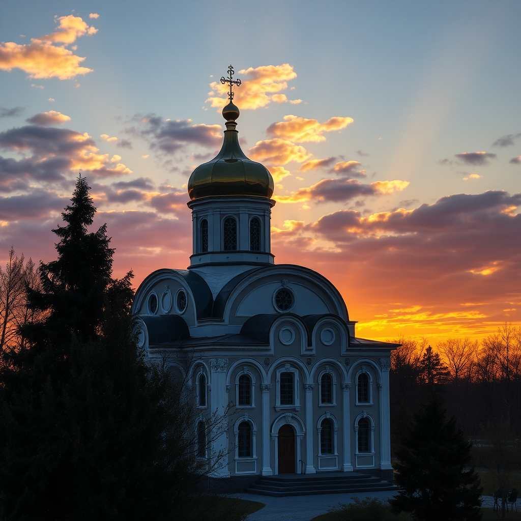 Orthodox Church at Sunset