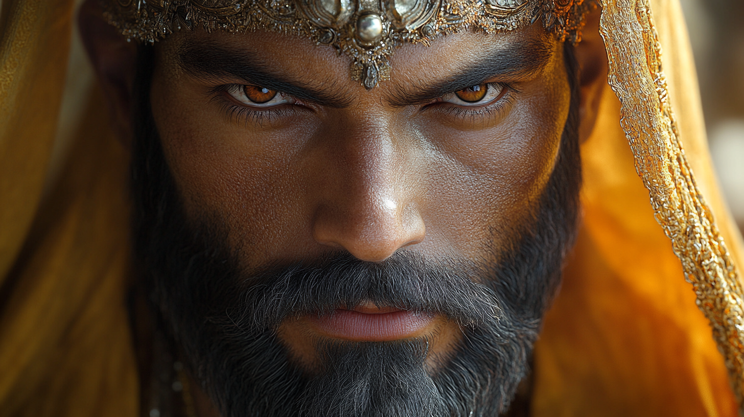 Persian Immortal in highly detailed cinematic pose.