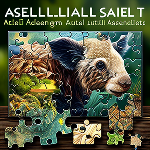 PiecefulMomentsArt store banner with jigsaw puzzles of animals, nature, landscapes