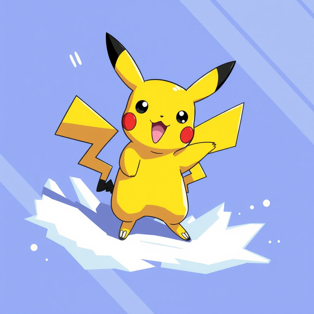 Pikachu in Digimon Style