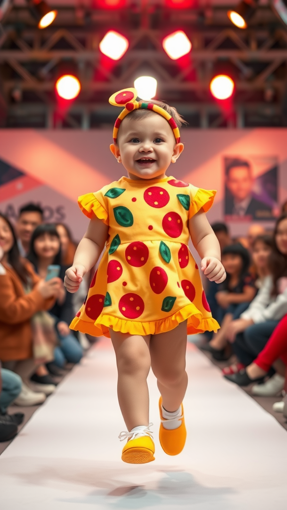 Pizza-themed Baby Fashion Show Delights Crowd