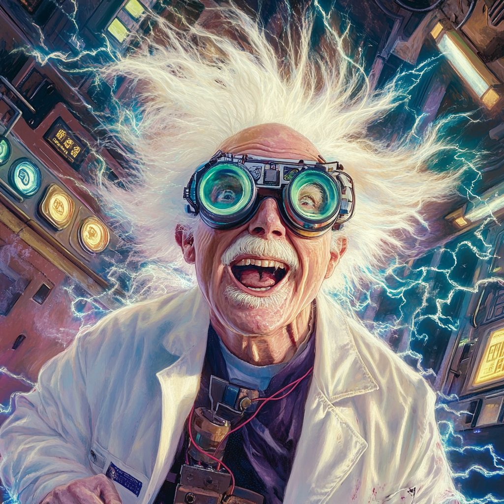 Portrait of Mago Gabriel as Doc Brown