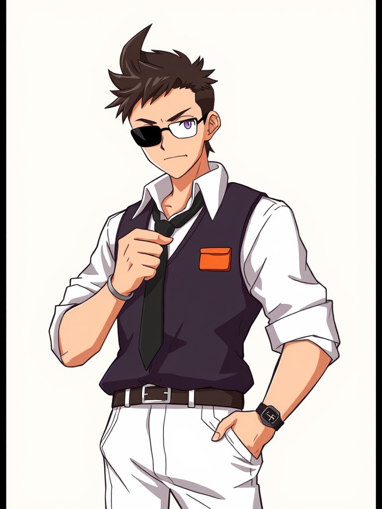 Postal Dude as Anime Dating Simulator Character