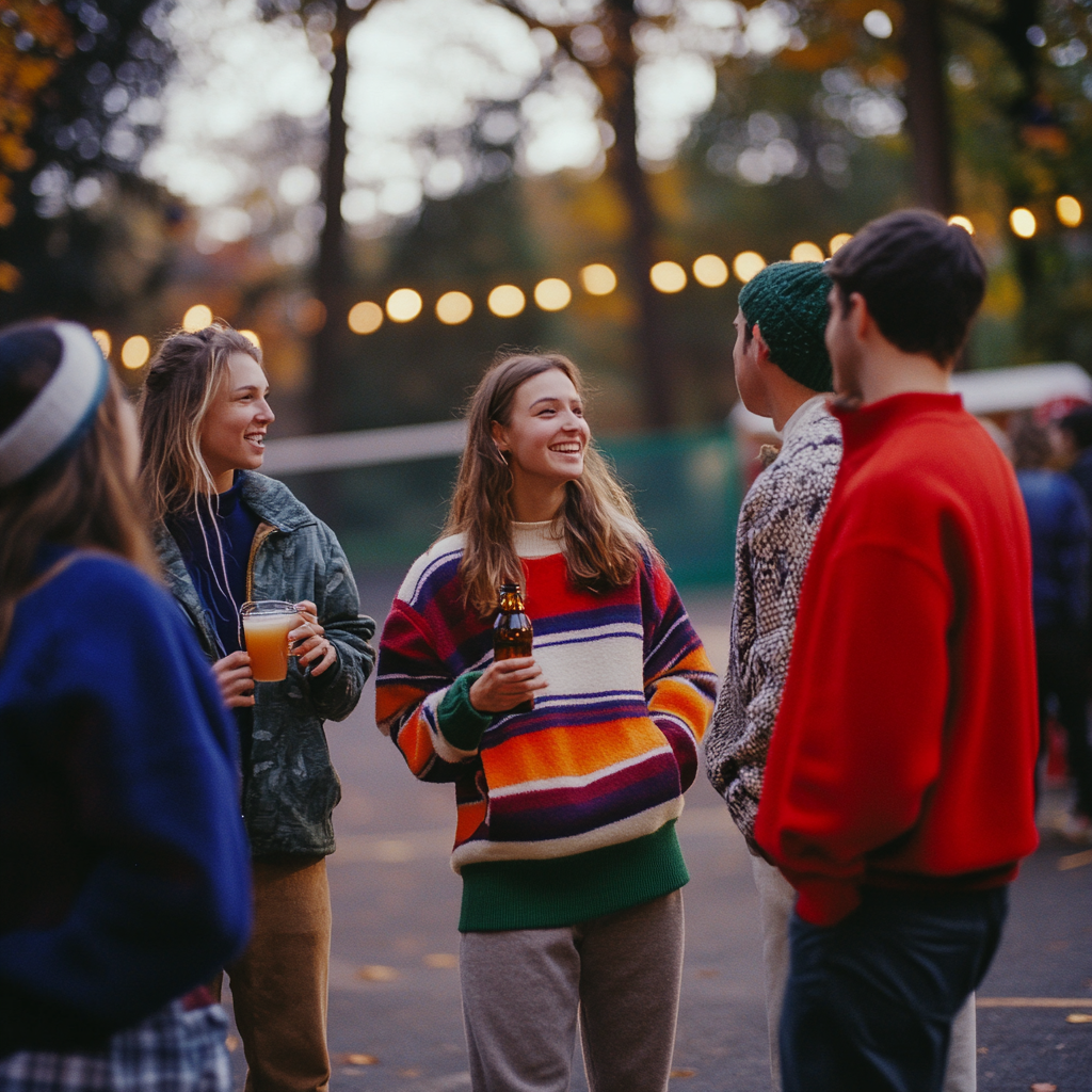 Preppy Homecoming Gathering at Pickleball Court