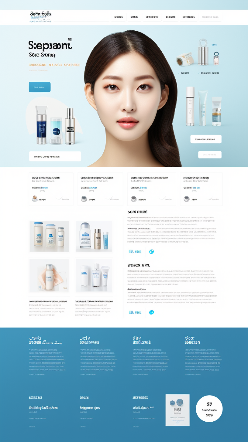 Landing Page Design for Korean Medical Shopping Mall