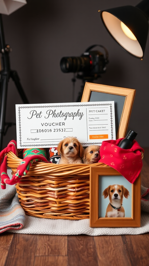 Professional Pet Photo Session Voucher in Stylish Studio