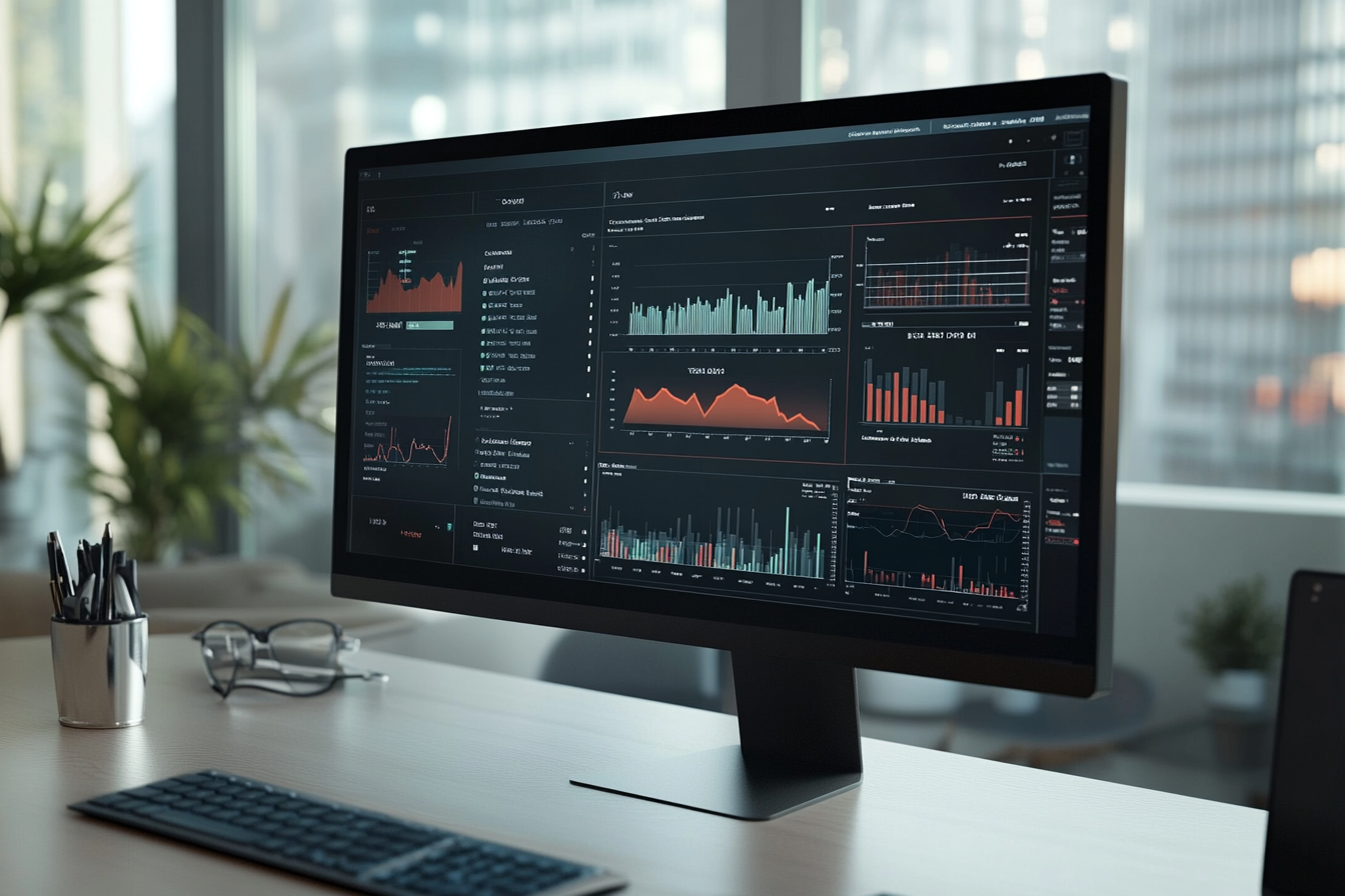 Professional Real Estate Investment Dashboard on Computer Screen