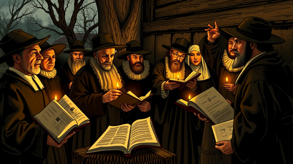 Puritans Disapprove as Carolers Stop Singing