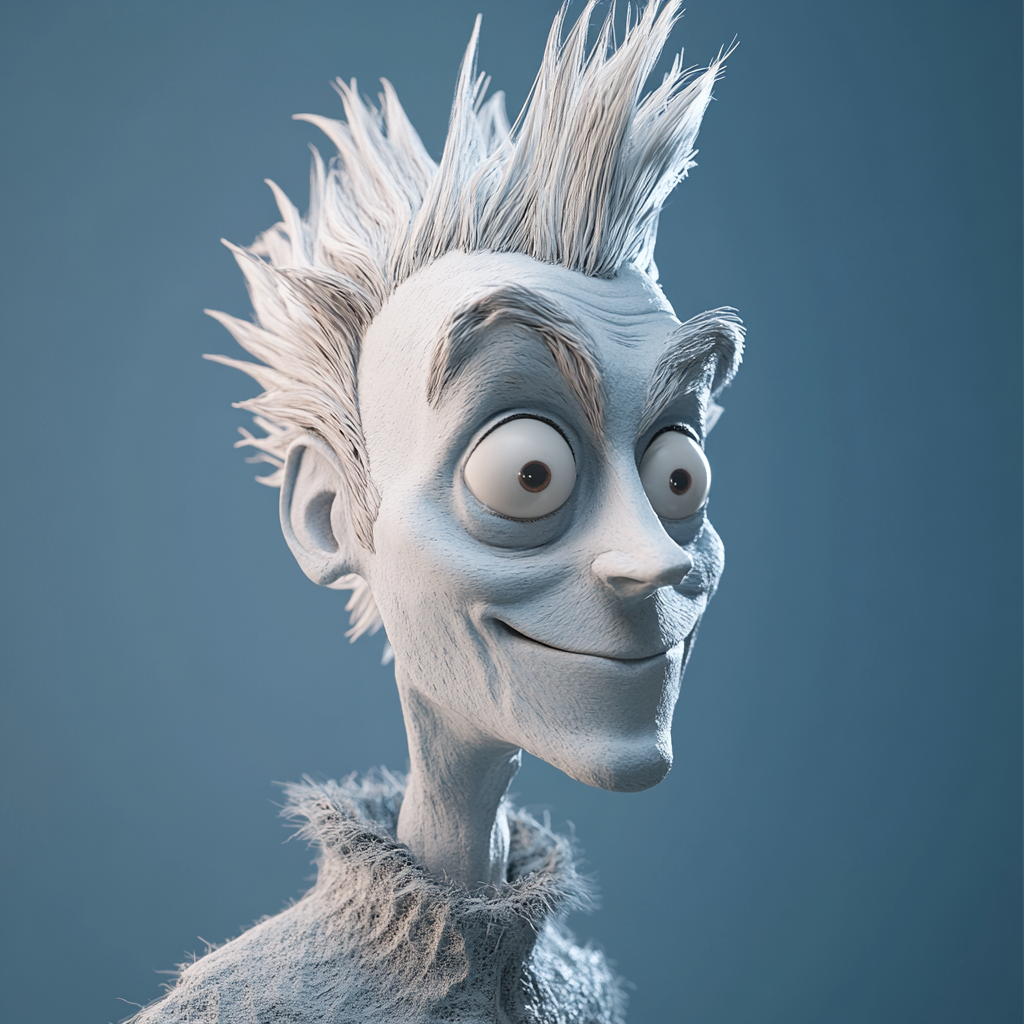 Realistic Snow Miser in 4K Portrait Painting