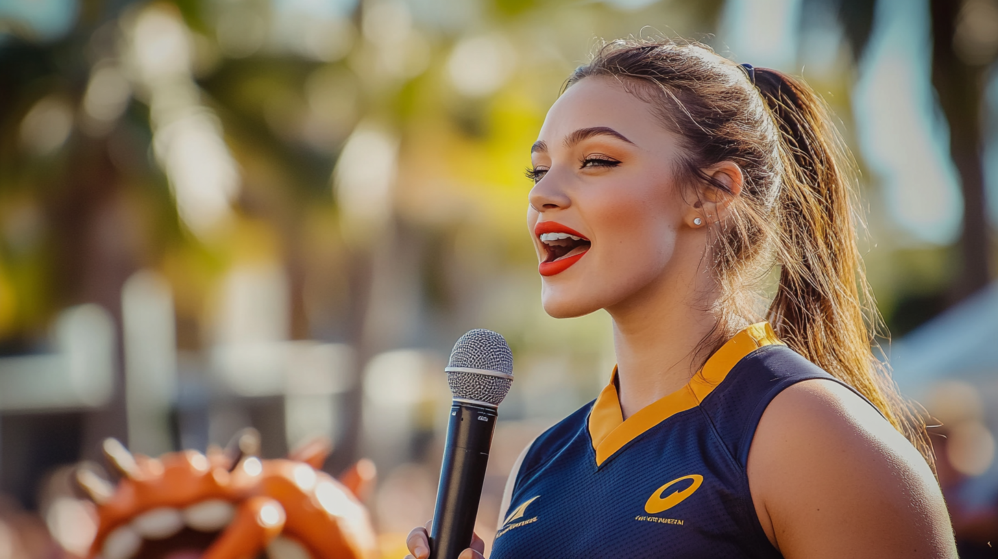 Rugby Player's Sunny Outdoor Performance with Crabs