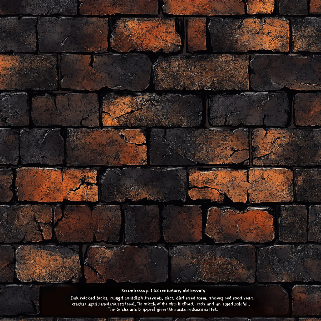 Rugged old brick texture for coal mine entrance