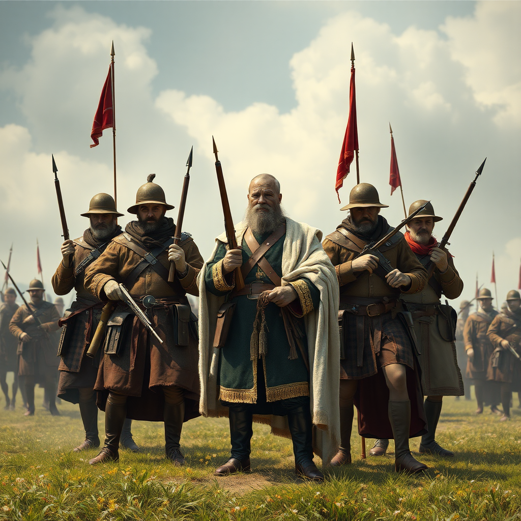 Sample AI Image: Prince Alexander Nevsky in Battle Ready Pose