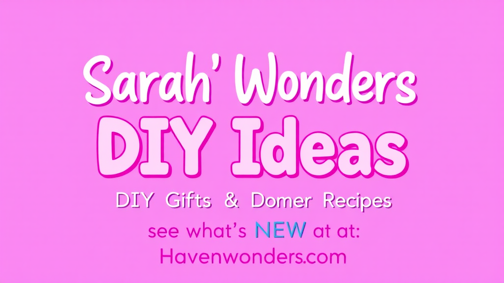 Sarah's Colorful DIY Logo with Friendly Call-to-Action