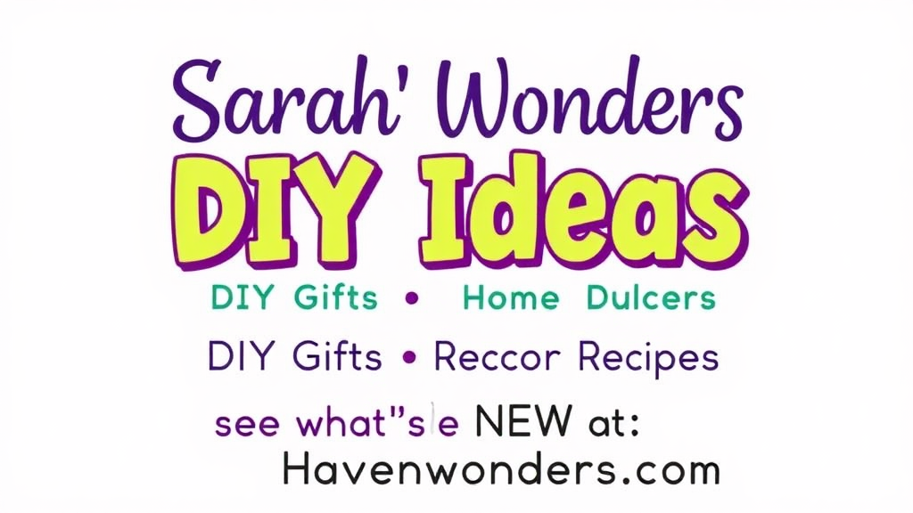 Sarah's DIY Ideas Logo: Fun and Engaging Design