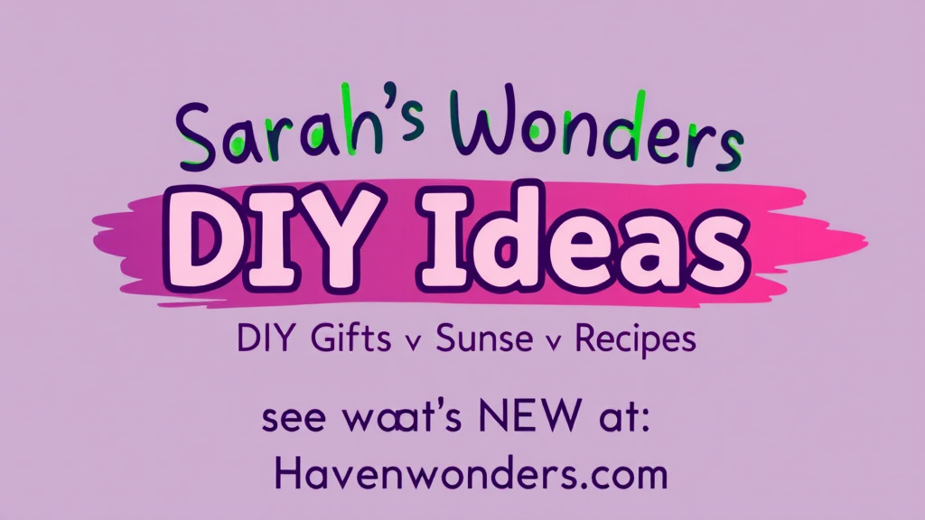 Sarah's DIY Ideas Logo: Fun and Engaging