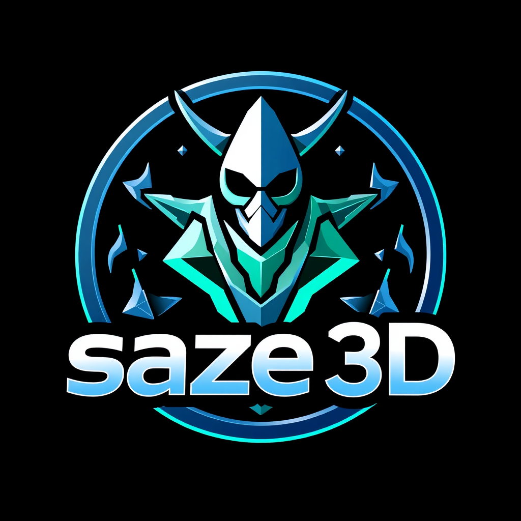 Saze 3D Logo for Unique 3D Designs