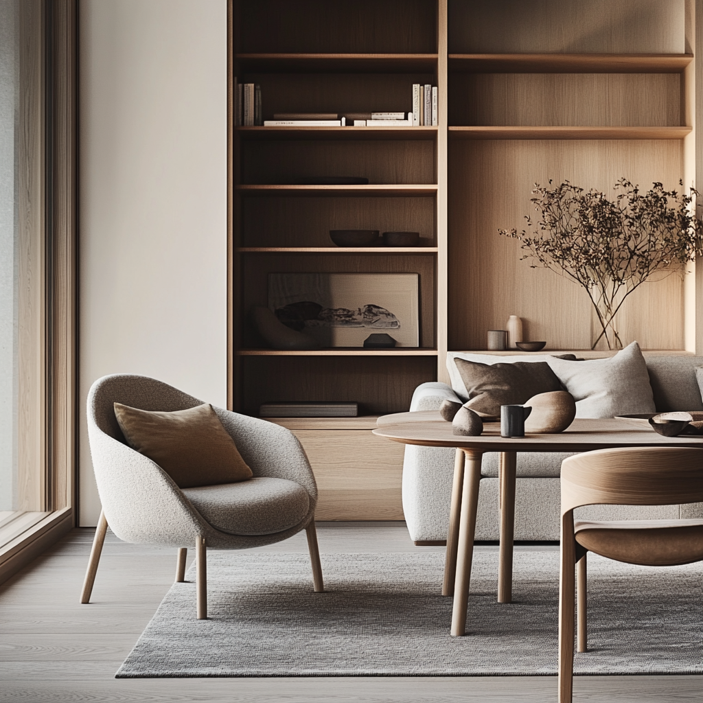 Scandinavian design maximizes comfort and functionality for users.