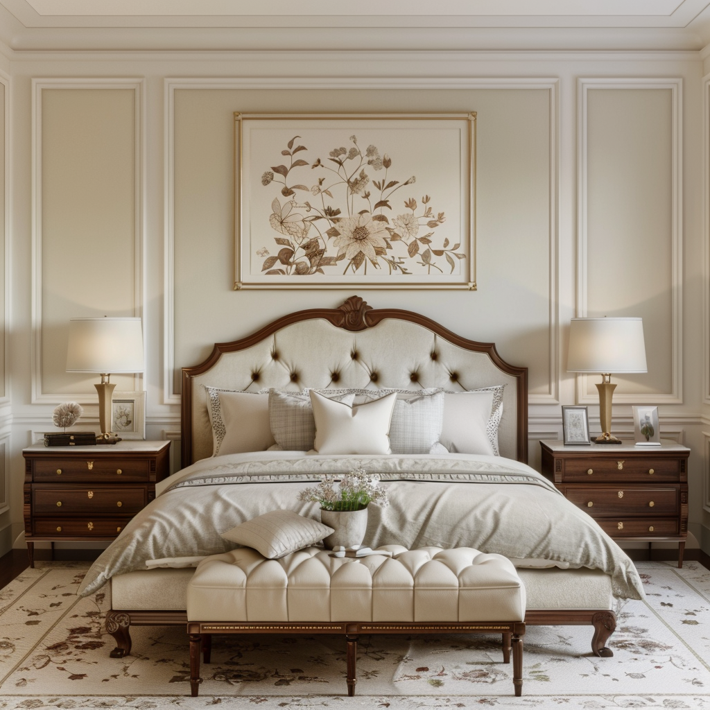 Serene Luxury Bedroom with Elegant Design