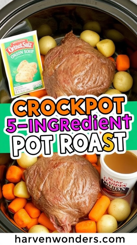 Simple Crockpot Pot Roast - Chuck Roast Delight