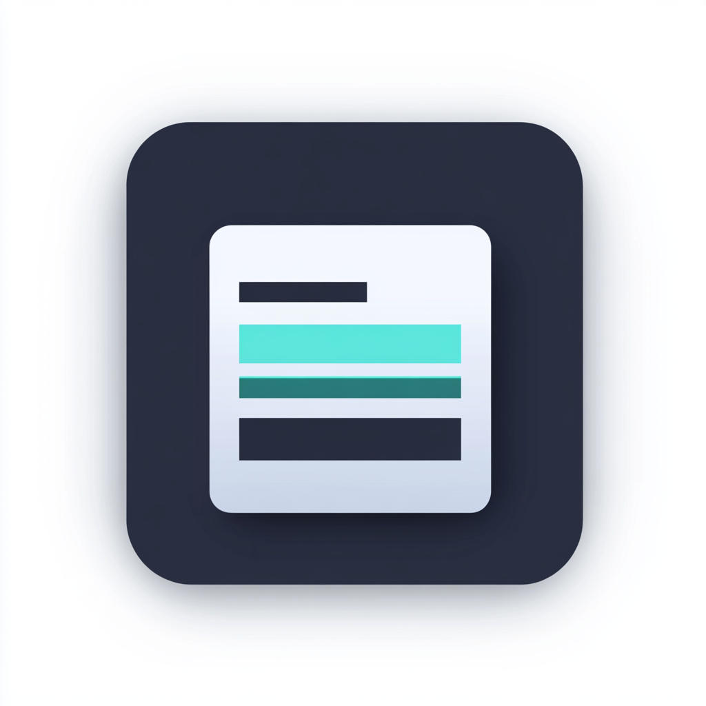 Simple News Icon in Dark Blue