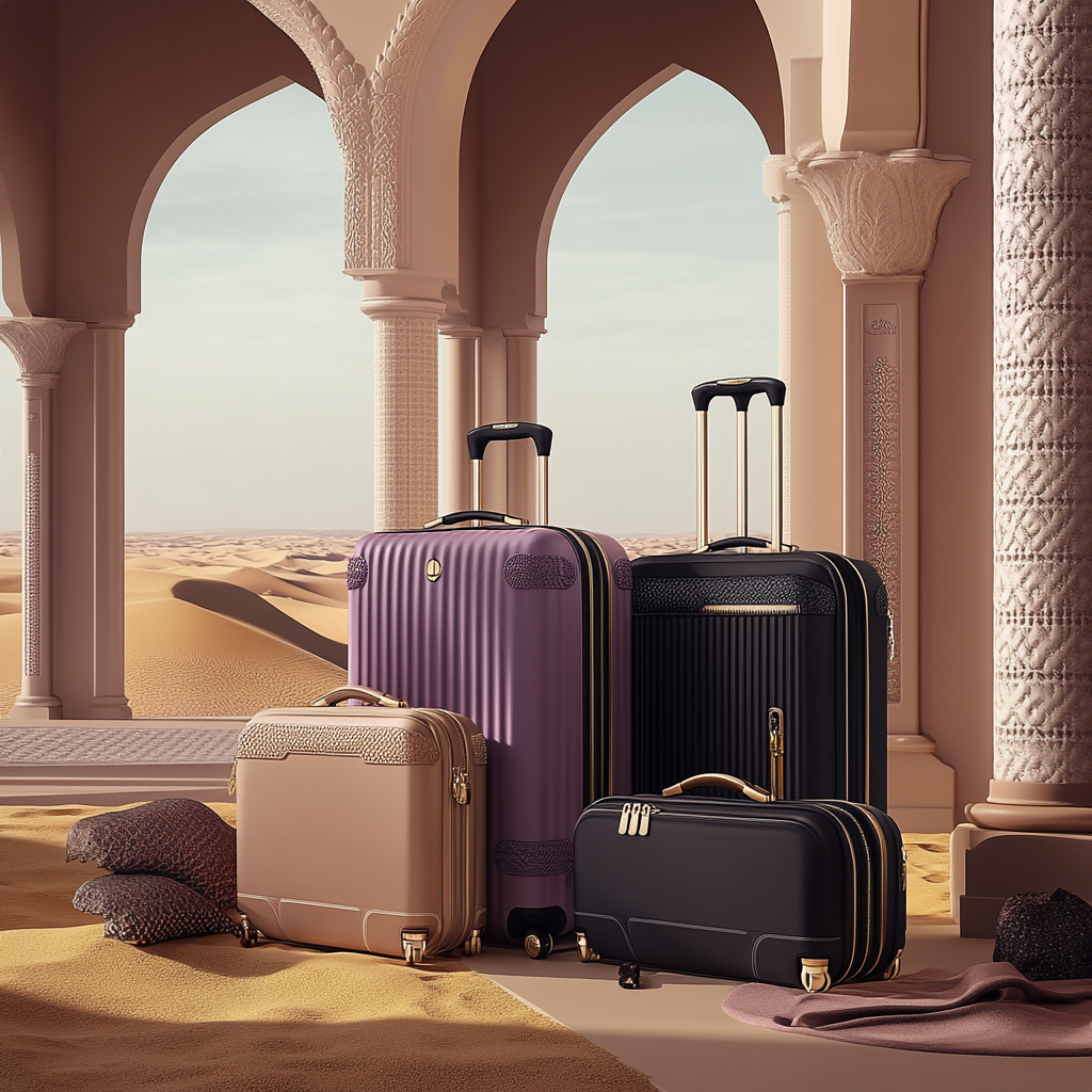 Sophisticated Saudi-inspired luxury luggage brand for travelers