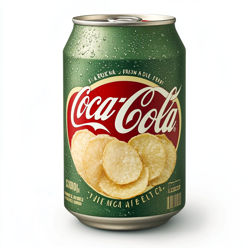 Sour Cream & Onion Coca Cola Can Image.