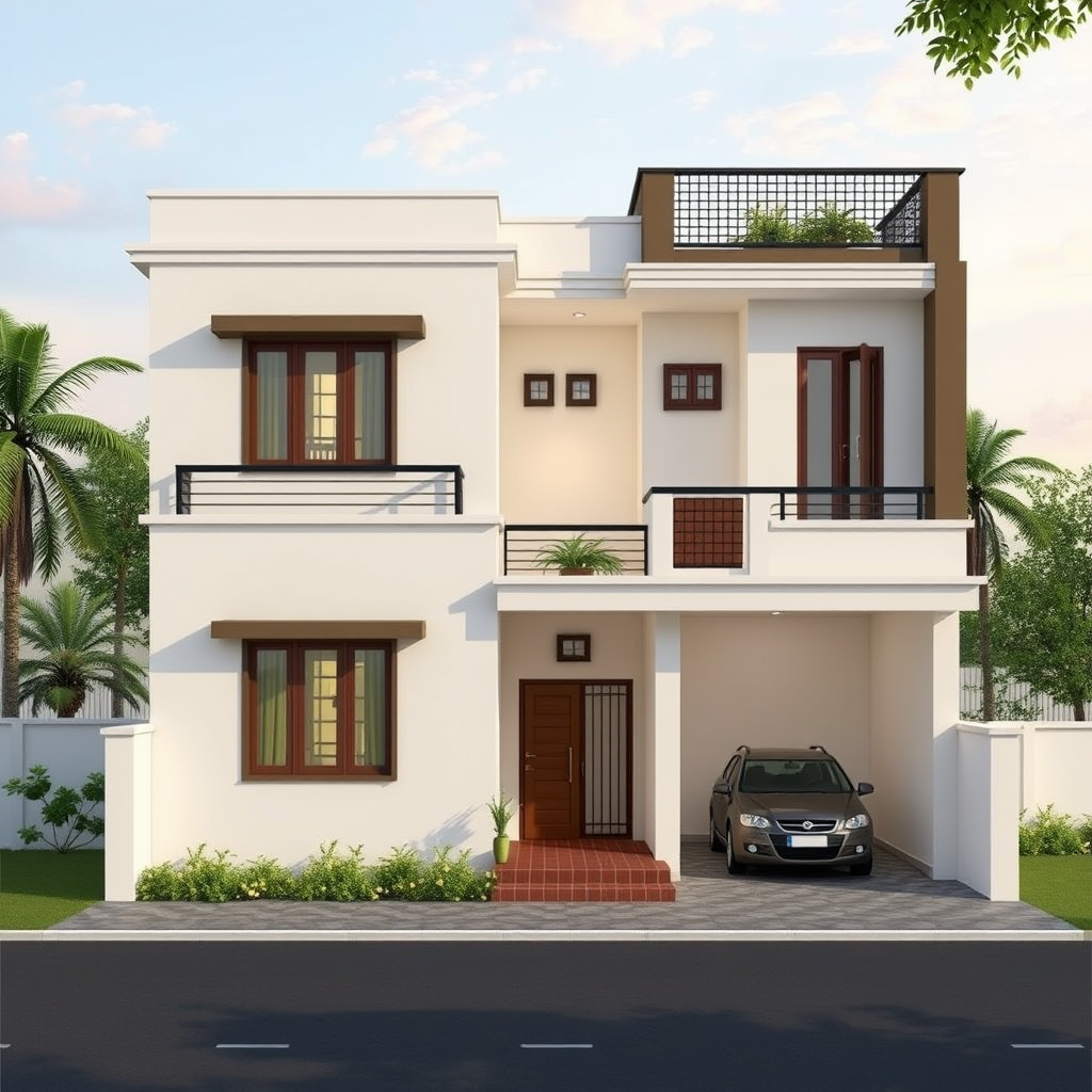 South-Facing House with Spacious Rooms and Greens