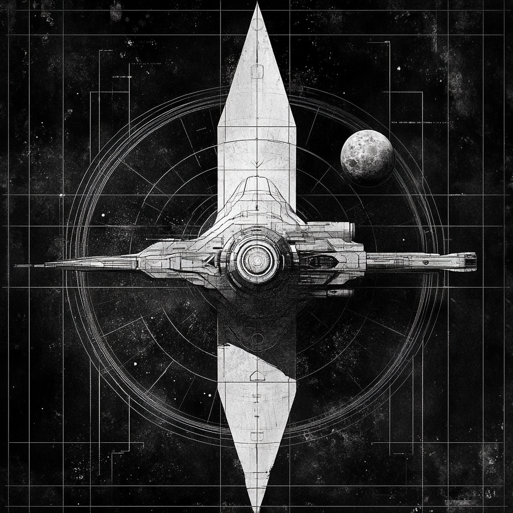 Spaceship's Journey Through Perfect Geometric World