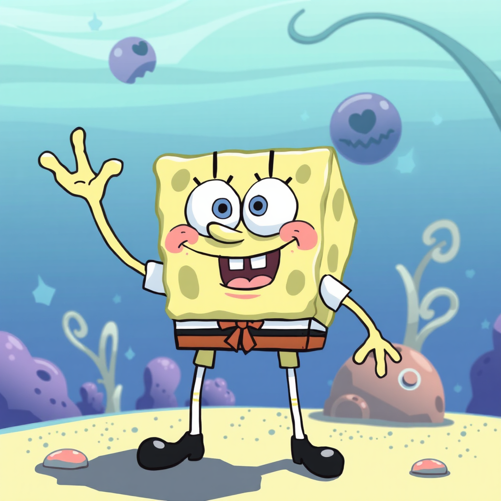 Spongebob Squarepants Cartoon Character Vector Illustration