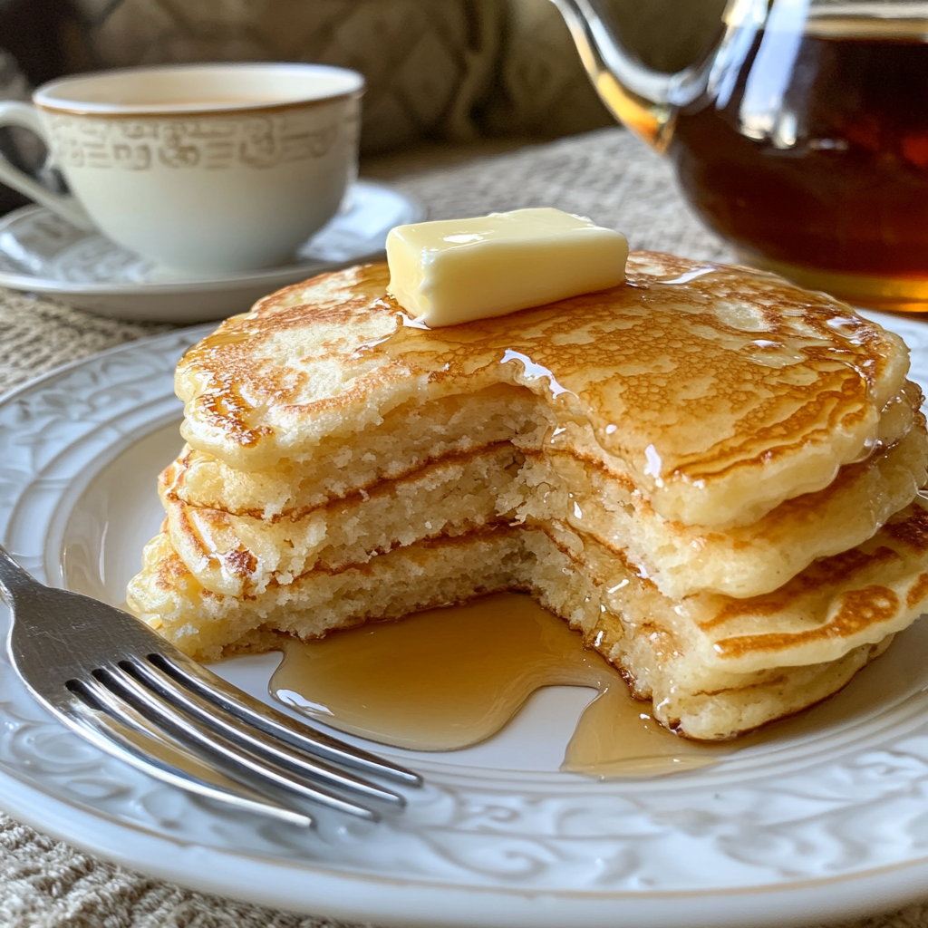 Stack of Buttermilk Pancakes: Fluffy, Golden Delight