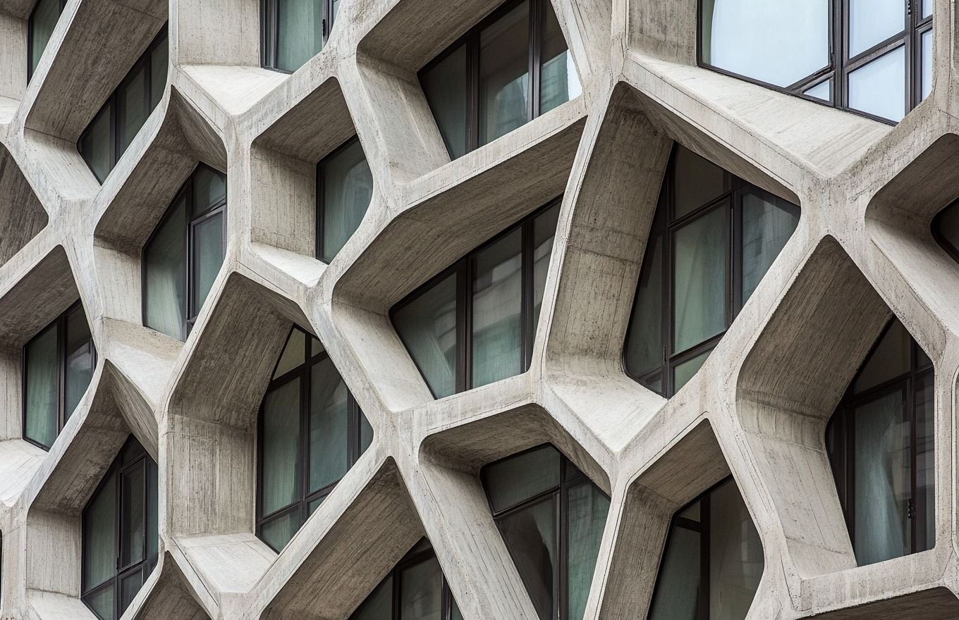 Steven Holl's Powerful Precast Concrete Elevation Close Up