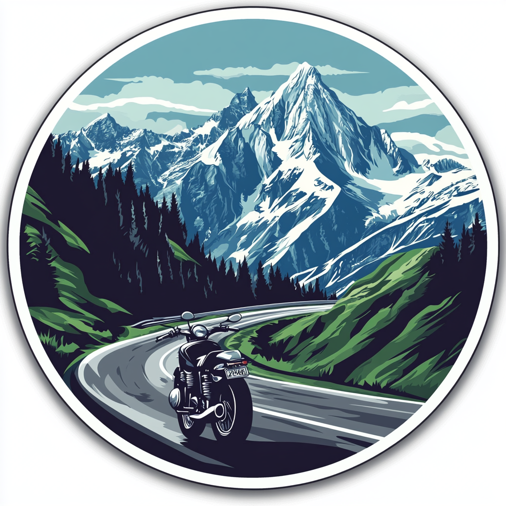 Sticker: Alpine Adventure on Grossglockner Mountain Road