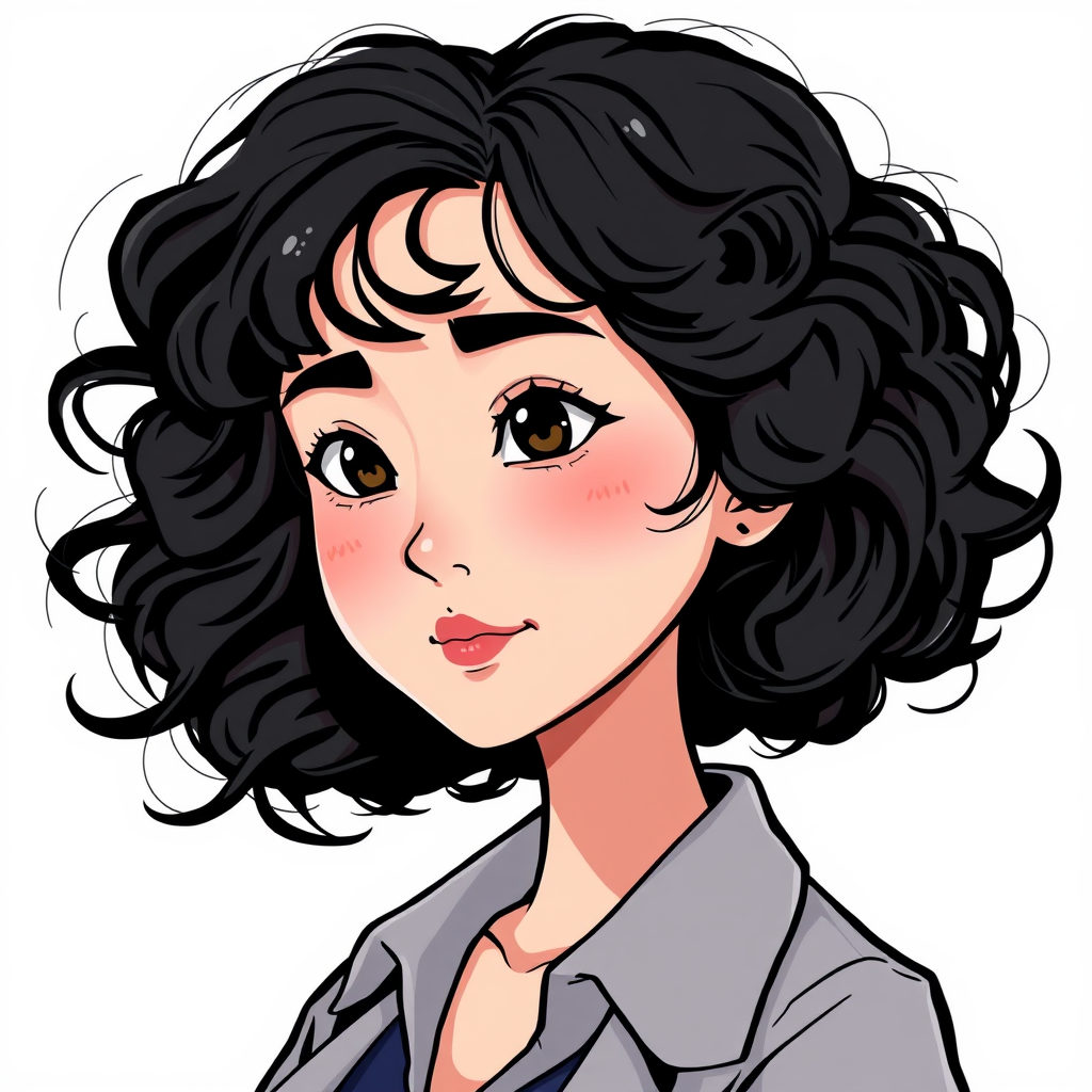 Stressed Young Asian Consultant Cartoon Image