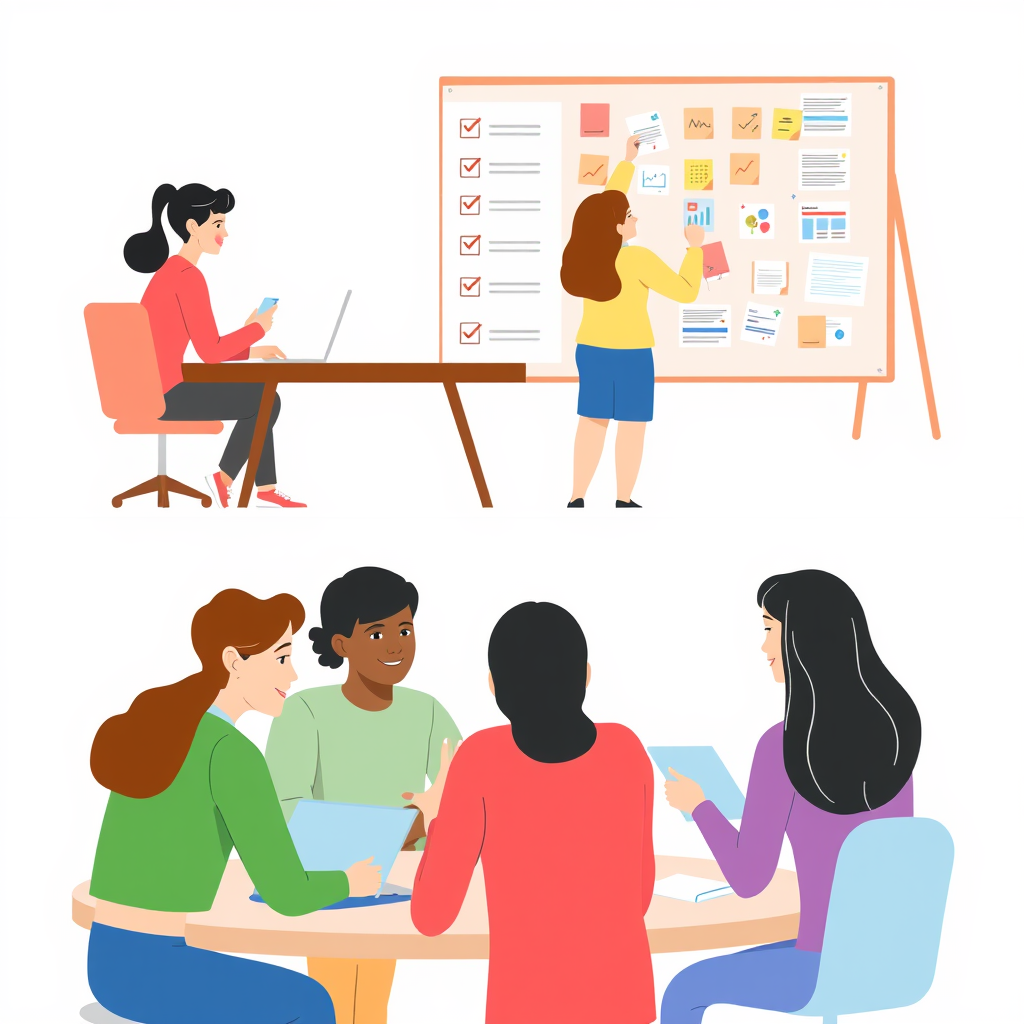 Students Collaborating and Brainstorming in Study Session