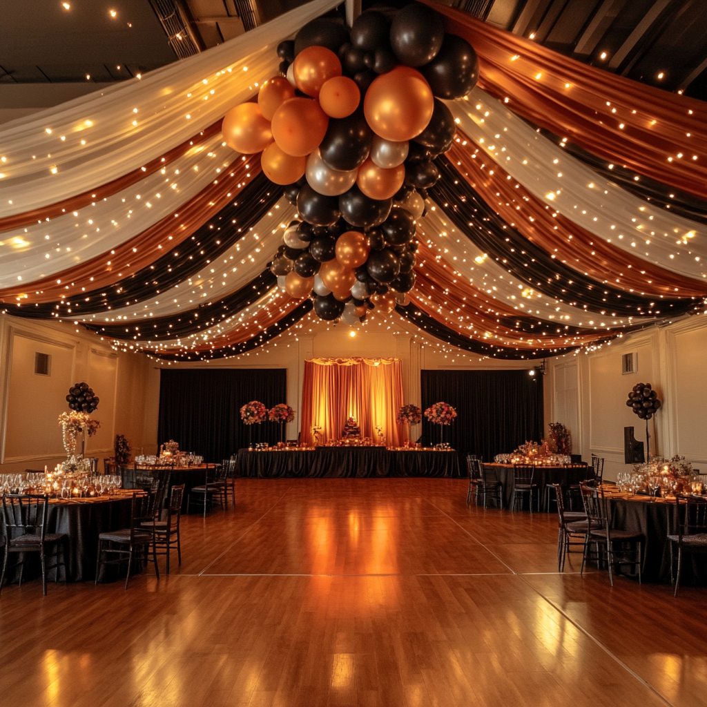 Stunning homecoming dance venue with panoramic view