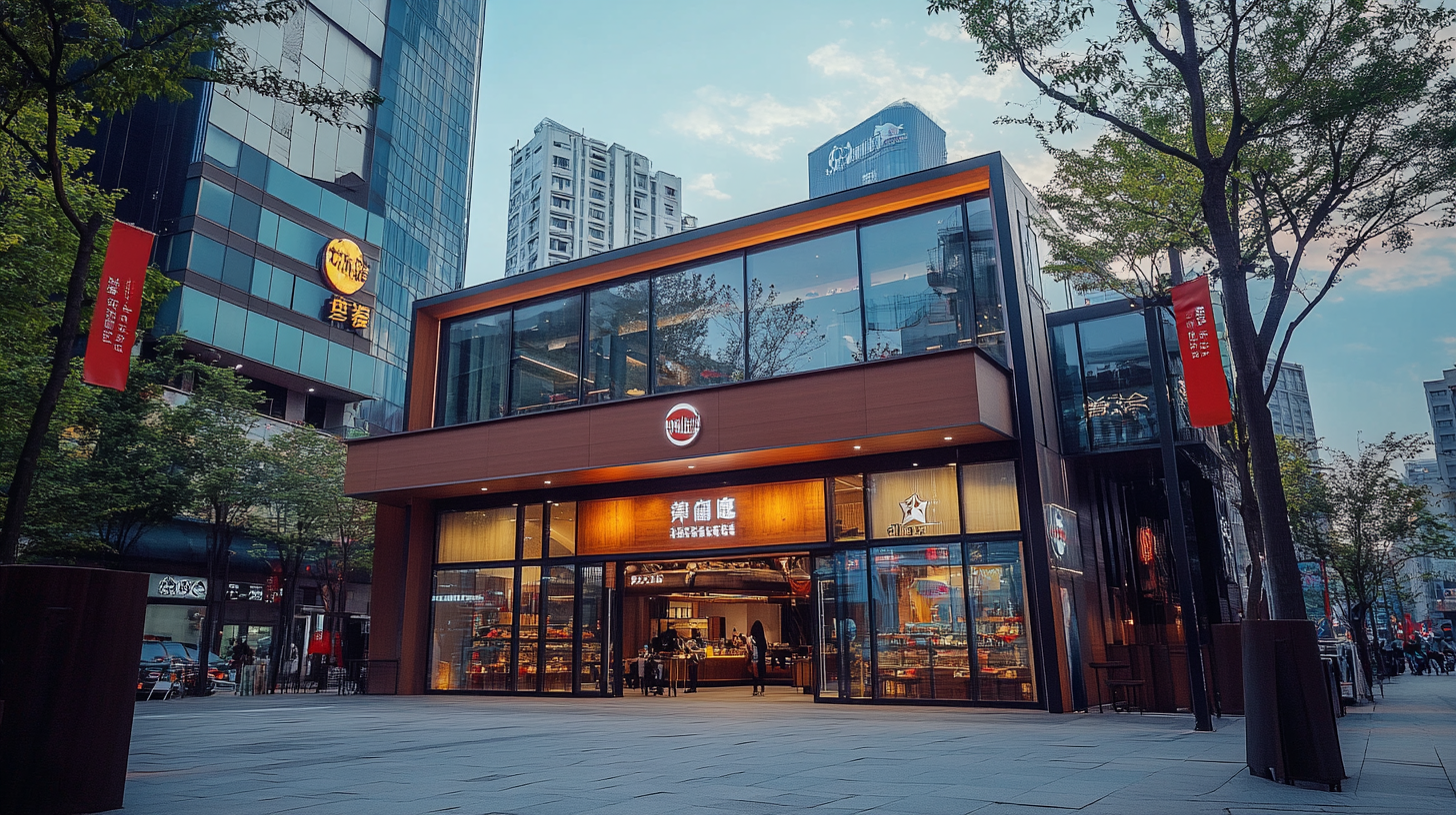 Stylish Taiwanese restaurant with street-facing location