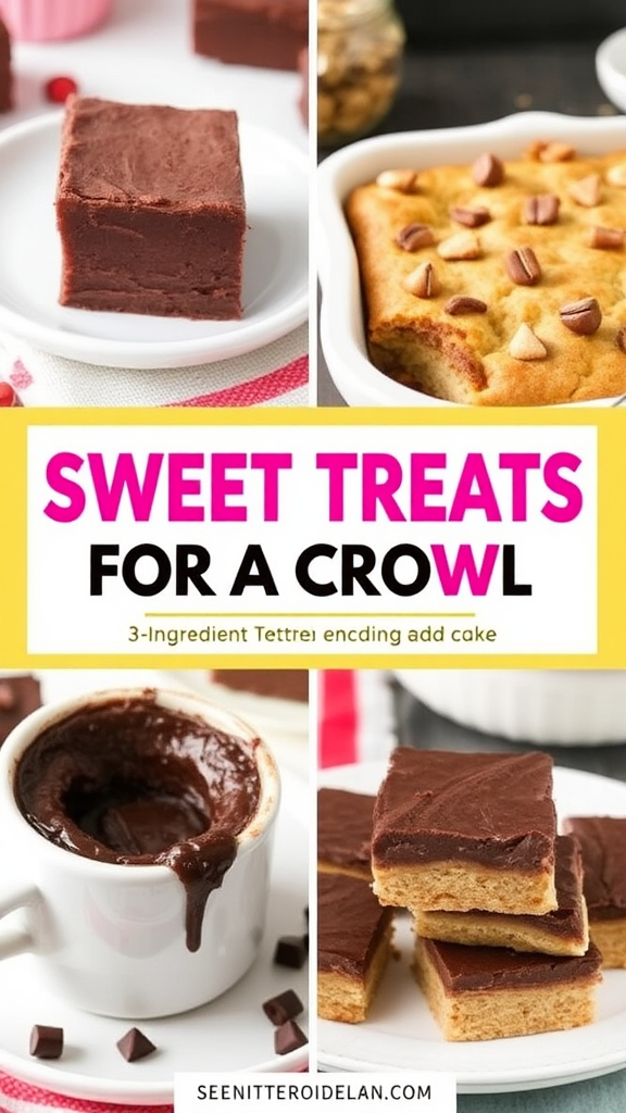 Sweet Treats for a Crowd - Colorful Treat Collage