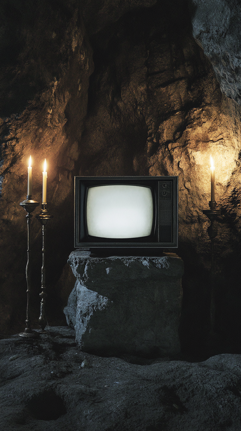 TV in Mysterious Cave