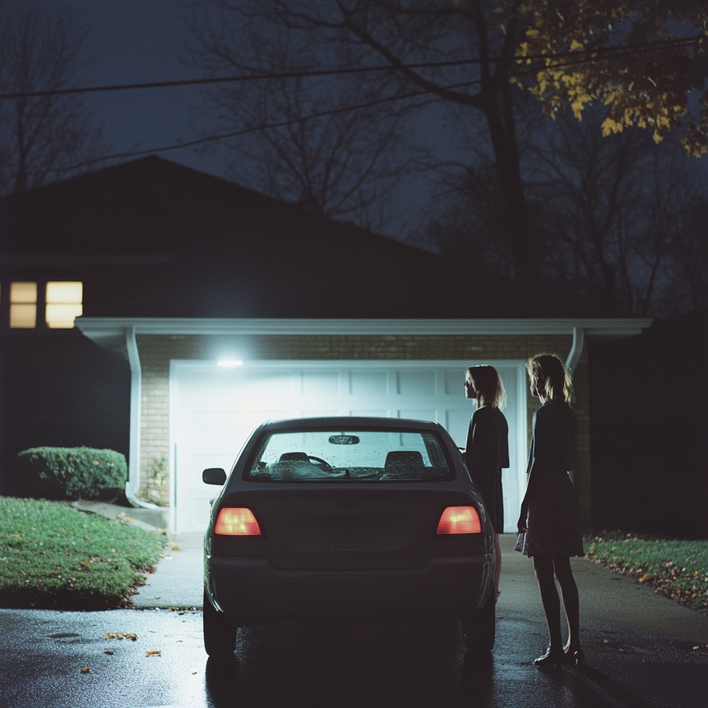 Teenage Girl Unveils New Car at Family Gathering