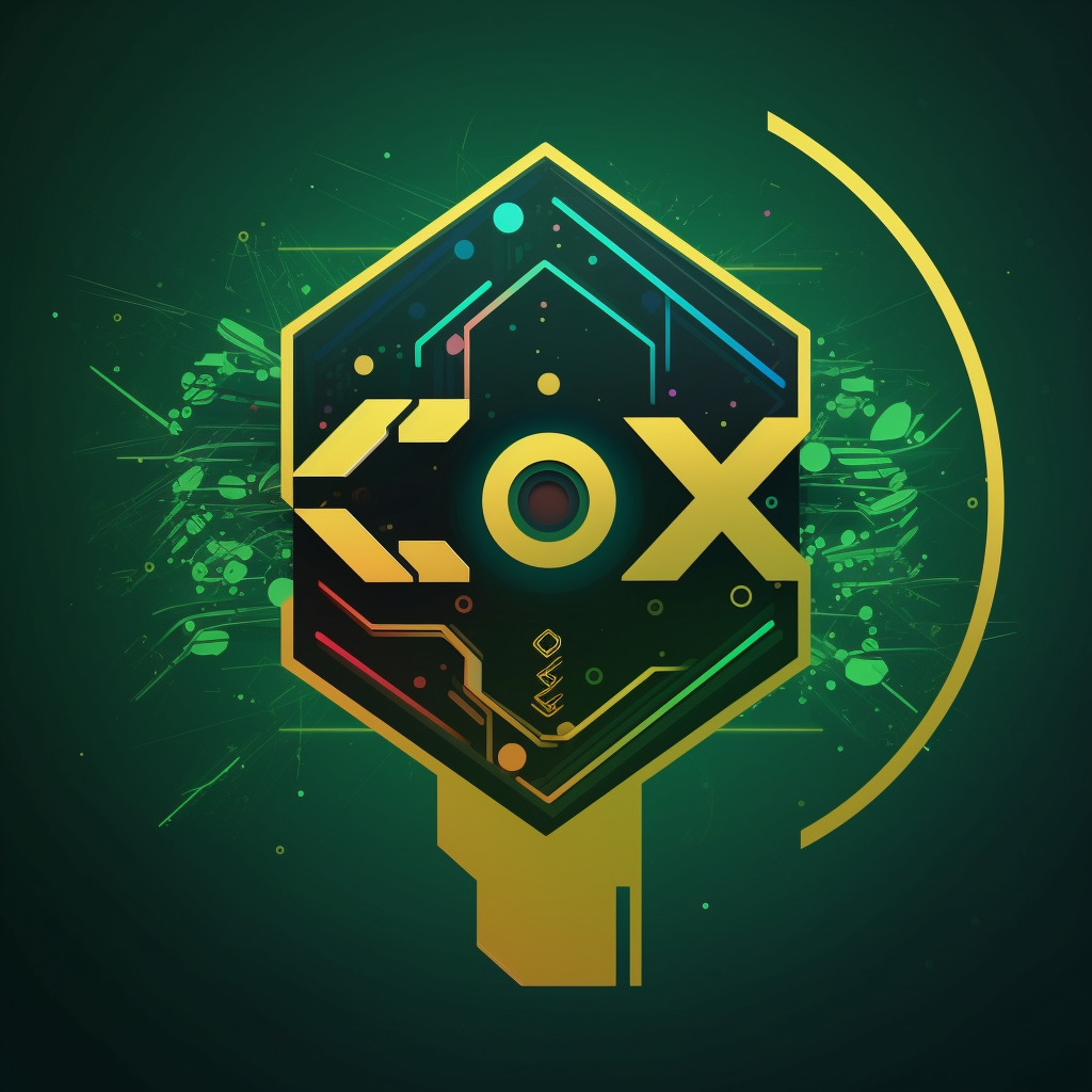 The 0xBot Logo with Vibrant Colors