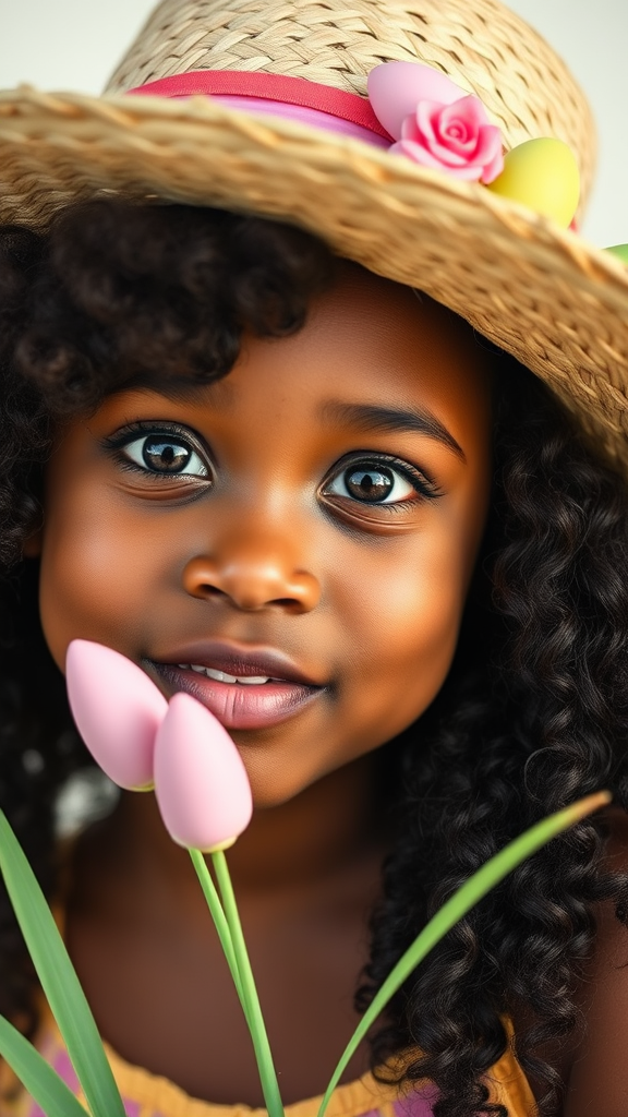 The African American Girl's Easter Celebration