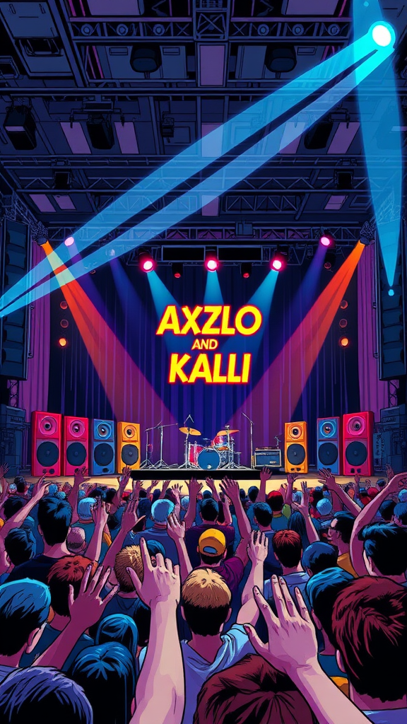 The Anticipated AXZLO and KALLI Music Concert Scene
